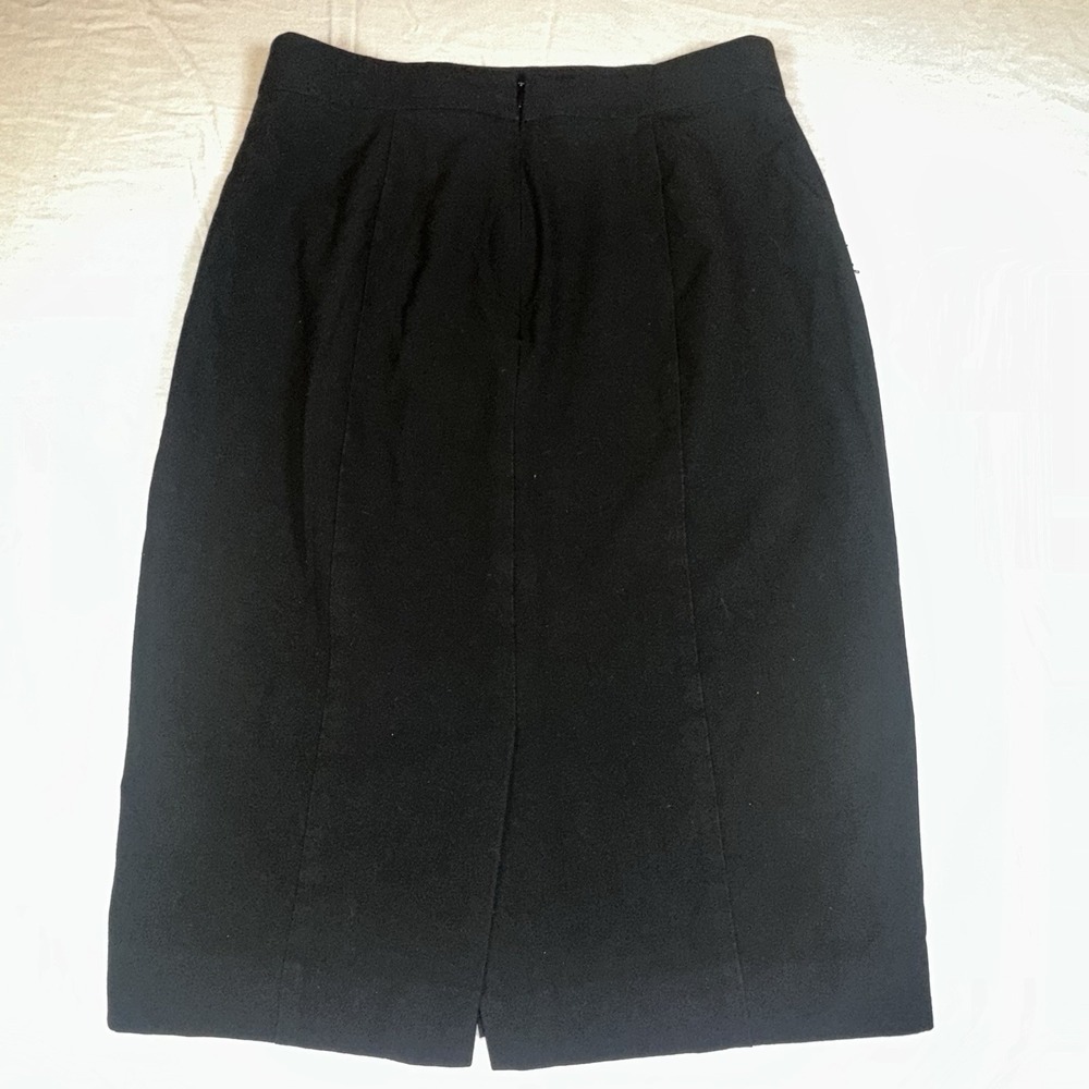 Ann Taylor Pencil Skirt Lined Size 2 Career Business High Rise Knee Length Black - Picture 6 of 9